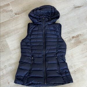 Lululemon Blue Insulated Vest with Hood